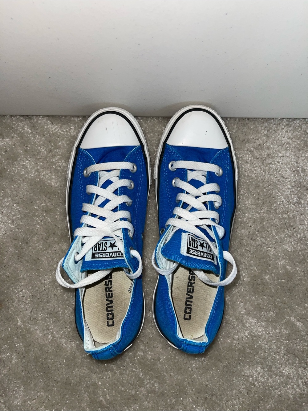 Converse All-Star Low-Top Sneakers - Blue and White - Picture 3 of 5